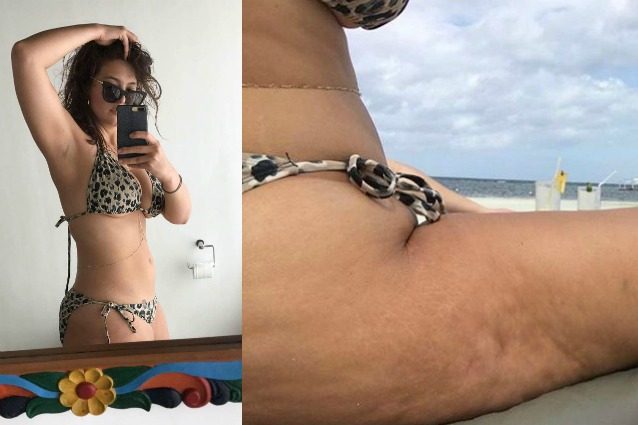 Ashley Graham mostra la cellulite sui social: 