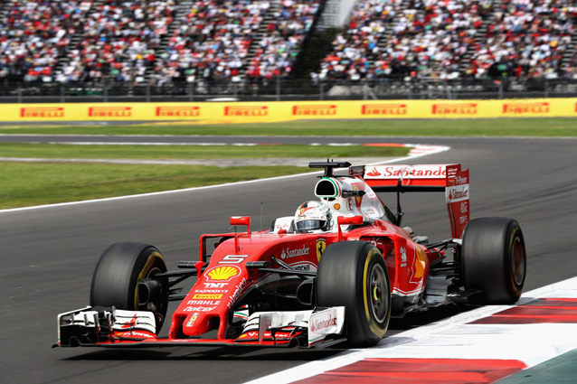 Sebastian Vettel durante il Gp del Messico – Getty Images