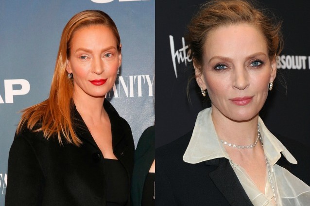 Irriconoscibile Uma Thurman, vittima del botulino come Renée Zellweger.