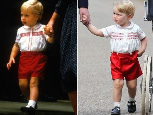 Per il battesimo di Charlotte, George veste lo stesso outfit del padre 30 anni prima