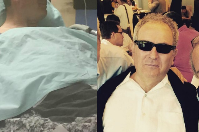 Lamberto Sposini in sala operatoria, si era ammalato di pancreatite e polmonite