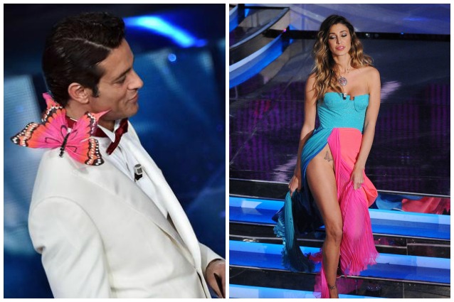 Sanremo 2016, Garko porta una farfalla sul palco. Si diverte Belén: 