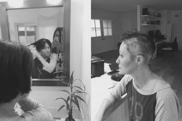 Shannen Doherty pubblica le foto shock con i capelli rasati, effetto della lotta al cancro