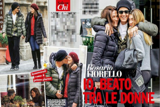 Fiorello beato tra le donne, sorrisi e serenit? con Susanna e la figlia Olivia