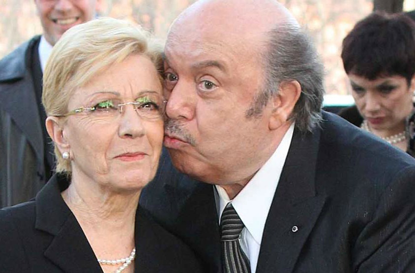 Lino Banfi con la moglie Lucia alle nozze d'oro nel 2012