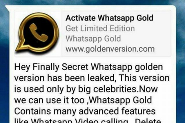 WhatsApp Gold, attenzione alla truffa: ? un virus