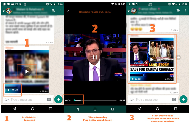 WhatsApp testa la riproduzione dei video in streaming