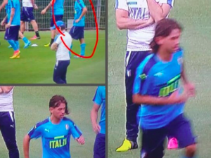 Italia, quello chi ?? In campo con gli Azzurri, un giovane calciatore sconosciuto