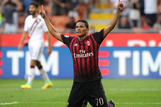 Carlos Bacca dopo il gol al Torino