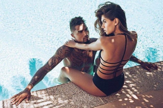 Boateng e Melissa in un servizio fotografico su GQ (fonte Instagram)