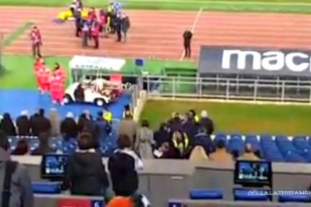 Lazio-Chievo, Biglia litiga con un tifoso
