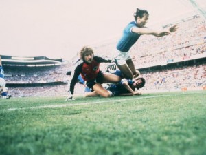 Paolo Rossi in azione con la Nazionale