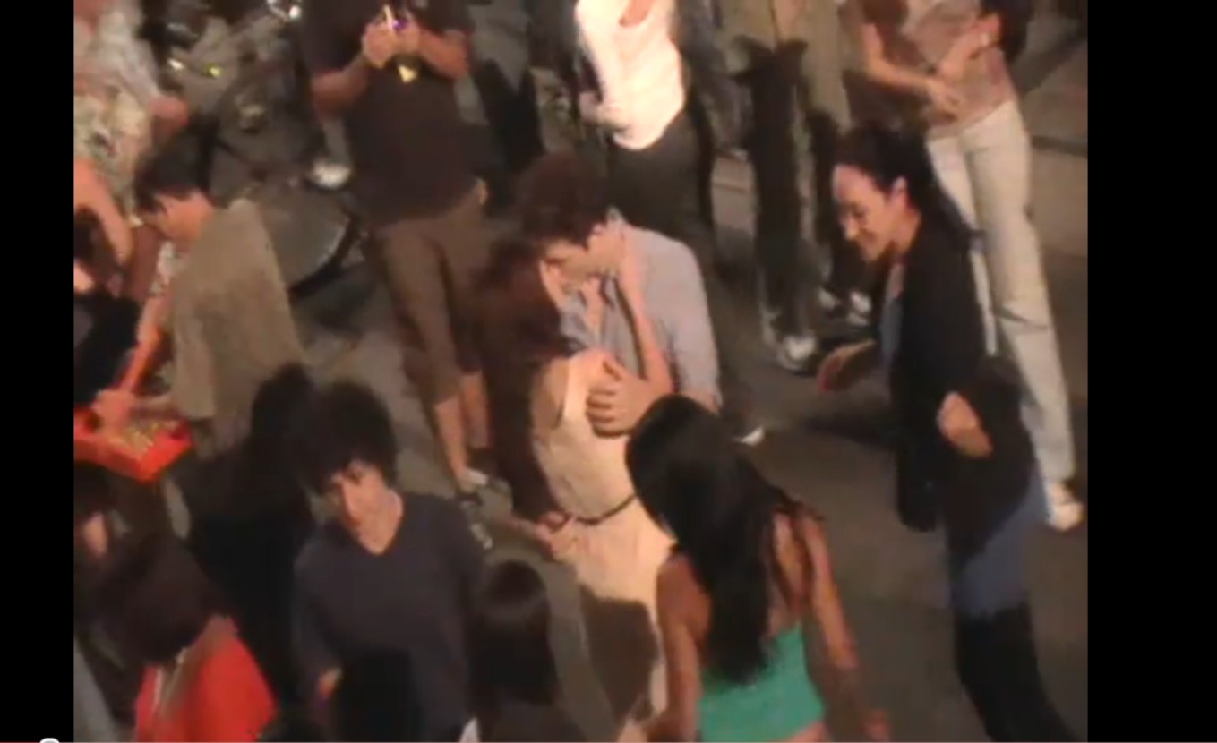 robert pattinson kristen stewart: bacio sul set