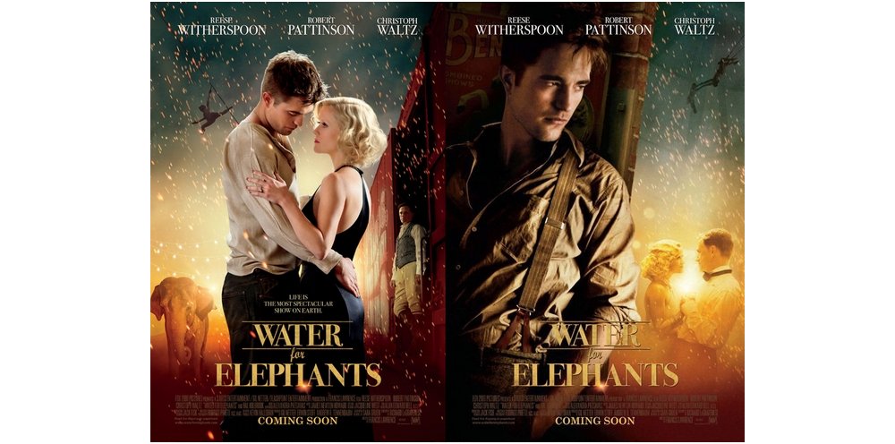 Come l'acqua per gli elefanti locandina Robert Pattinson