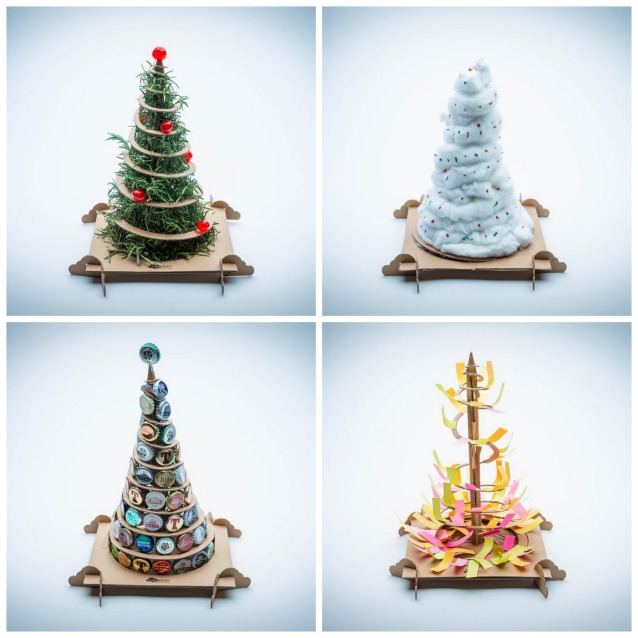 Alberi di natale fai da te: treebox, da un albero di cartone ne ... Oggetti di natale fai da te