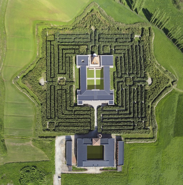 Veduta aerea del Labirinto della Masone (© Franco Maria Ricci/Foto Carlo Vannini)
