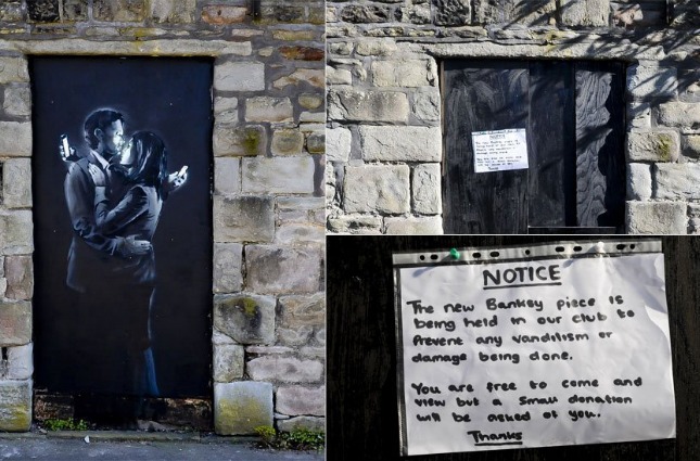 L Ultimo Banksy Rimosso Da Un Muro Di Bristol