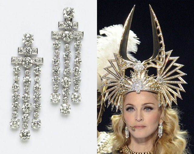 Madonna corona e orecchini Bulgari