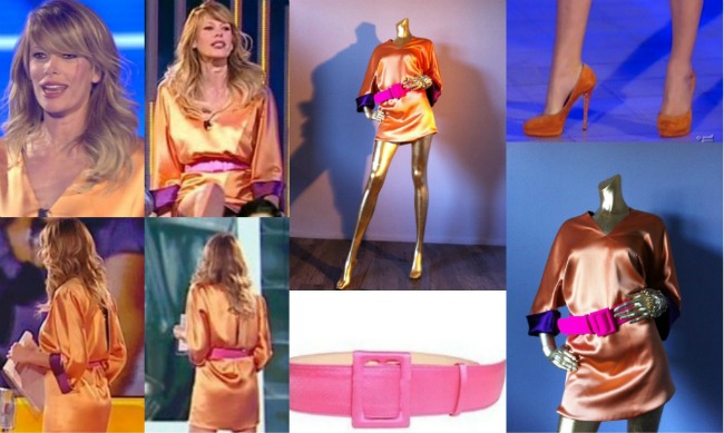 Alessia Marcuzzi look ventiduesima puntatat gf12