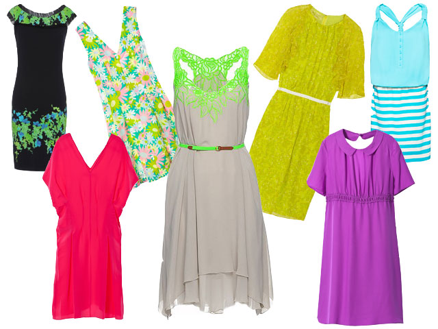 minidress fluorescenti