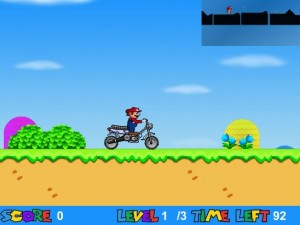 Super Mario bros. in moto
