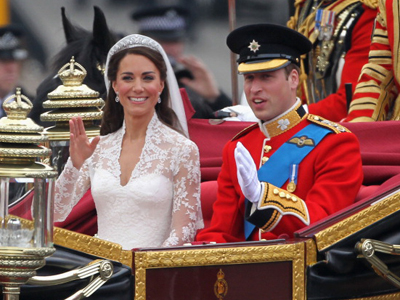 Royal Wedding - Carriage Procession To Buckingham Palace And Departures