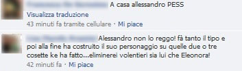 i commenti su facebook