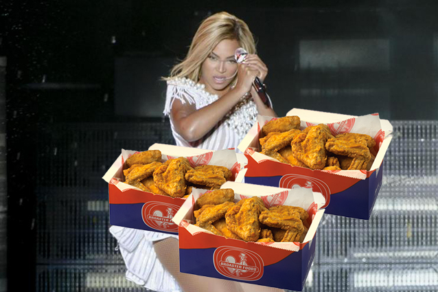 Beyoncè spende 2200 dollari in pollo fritto