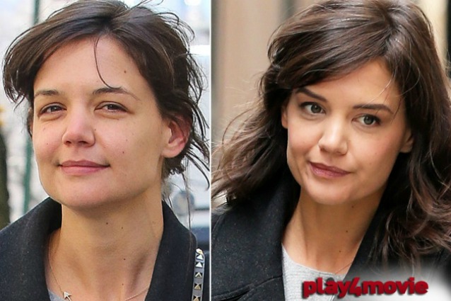 Katie Holmes va a lavoro con i capelli arruffati e senza trucco (FOTO)