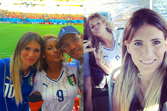 La futura signora Balotelli e la moglie di Antonio Cassano hanno sviluppato una grandissima intesa e adesso sono praticamente inseparabili.