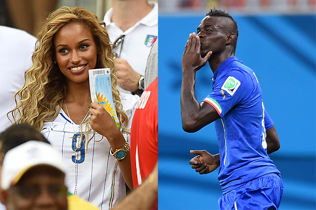 La partita nella partita di Mario Balotelli e Fanny Neguesha: riflettori tutti puntati su di loro, sulle gioie di coppia, sul gol segnato e dedicato con bacio alla futura moglie. E lei scopre il tatuaggio: "...make me love, Mario Balotelli".