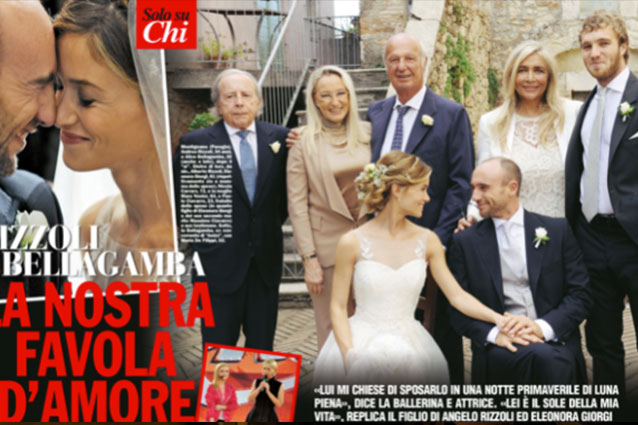 Alice Bellagamba e Andrea Rizzoli jr dopo il matrimonio raccontano le loro sensazioni al settimanale "Chi", l'uno è davvero pazzo per l'altro.