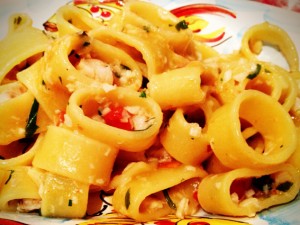 Calamarata al ragù di cernia