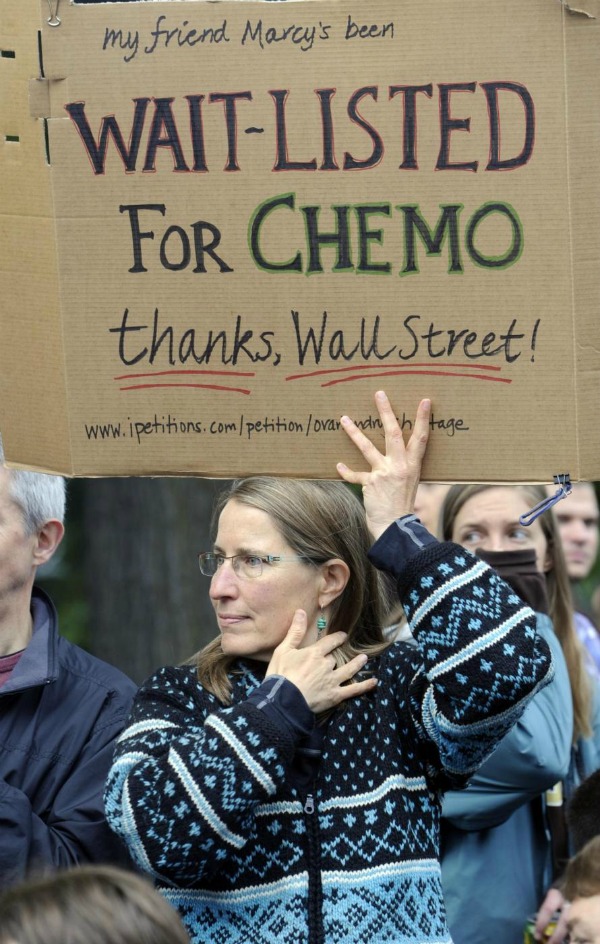 Un 99% che si oppone ad un intero sistema e propone un'alternativa pacifica in cui all'avidità di quell'1% venga posto un freno: questo è occupy wall street