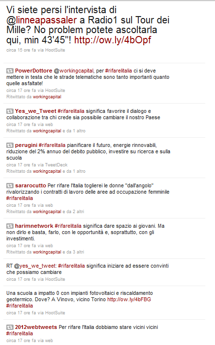 working capital 2011 - profilo twitter