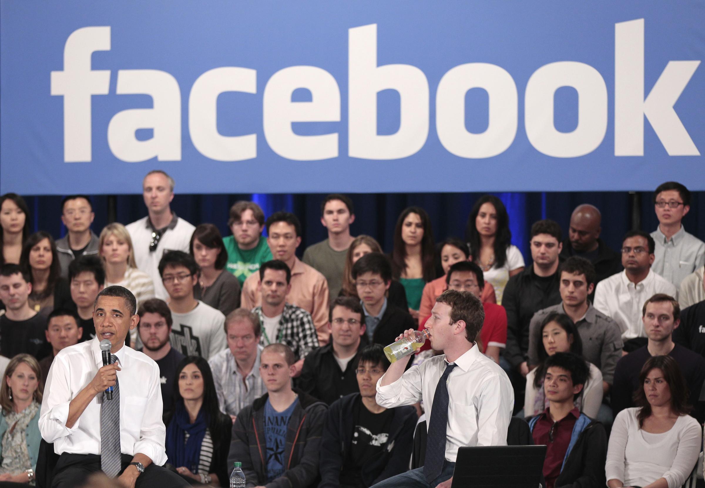 Barack Obama, Mark Zuckerberg