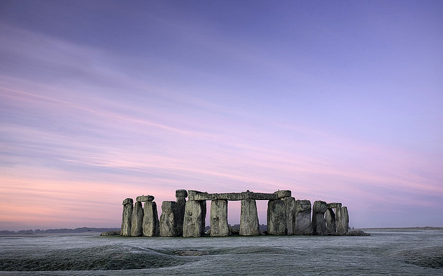 Stonehenge at Dawn, Wiltshire, England
