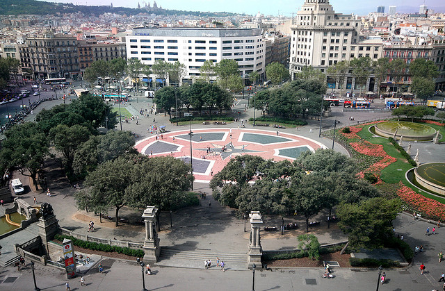 piazze plaza de catalunya