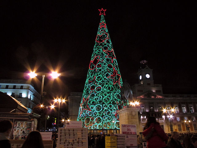 alberi di natale madrid
