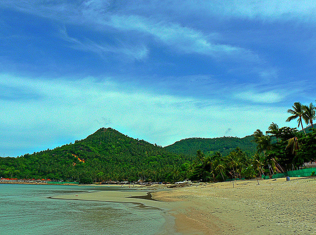 La spiaggia di chaweng a Ko Samui