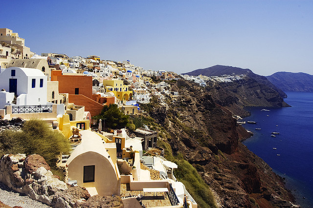 Santorini, Caldera