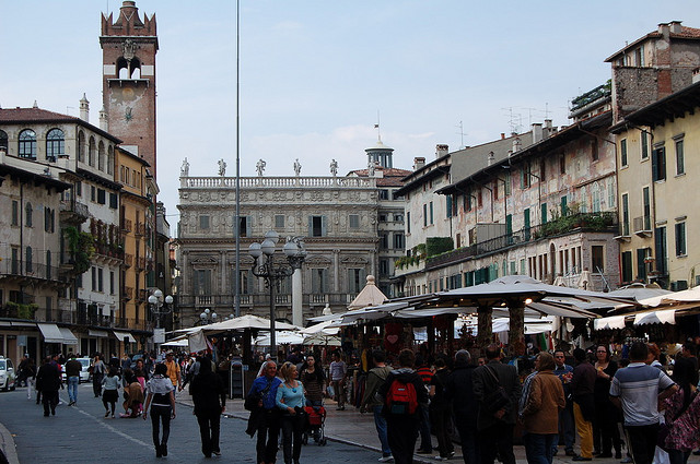 Verona, piazza delle Erbe