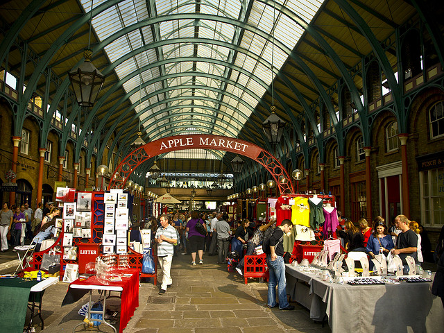 Apple Market a Covent Garden. Foto di David Alcubierre