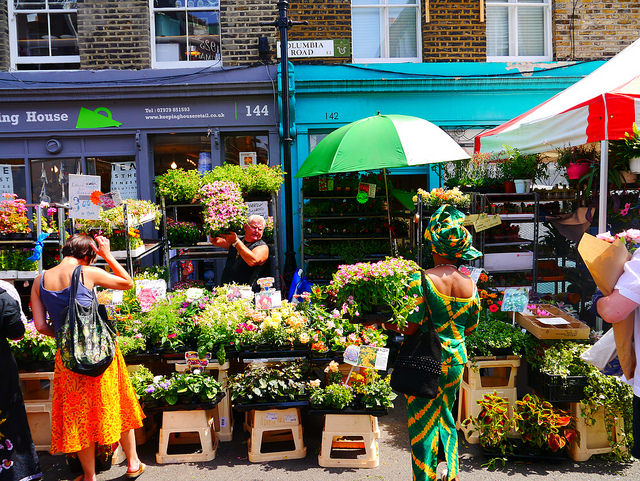 Columbia Road Flower Market. Foto di Joel Suss