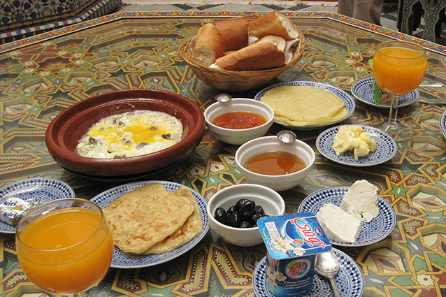 Colazione in Marocco.