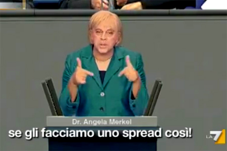crozza fa l imitazione di merkel
