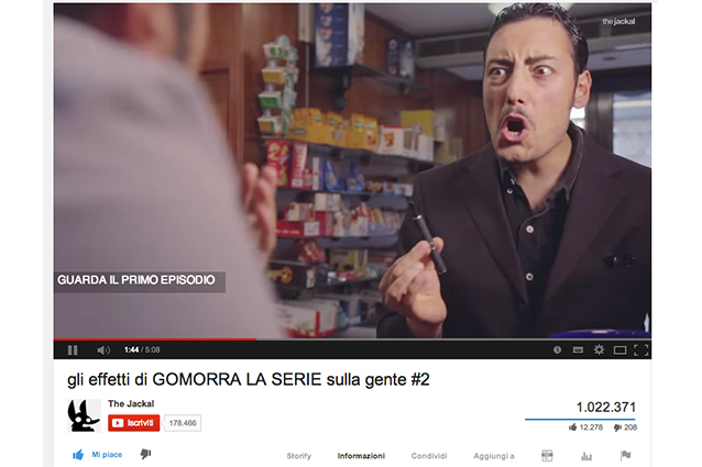 "Gli effetti di Gomorra - La serie sulla gente #2" ha superato il milione di visualizzazioni su Youtube, The JackaL ha creato un tormentone che ormai conosce a memoria tutta Italia: state senza pensieri.
