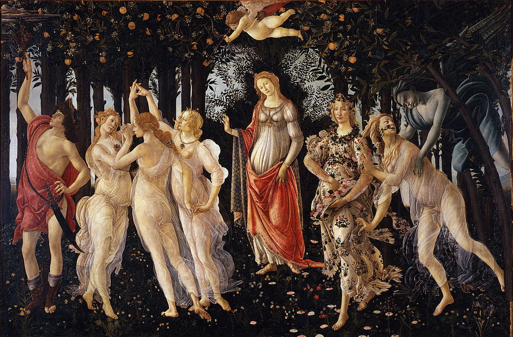La celebre "Primavera" di Botticelli