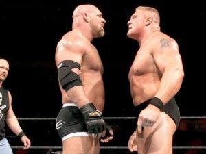 Wrestling, domenica Brock Lesnar contro Goldberg dodici anni dopo il loro primo match