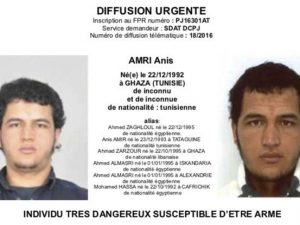 Il ricercato è il 24enne tunisino Anis Amri, mandato di cattura internazionale
